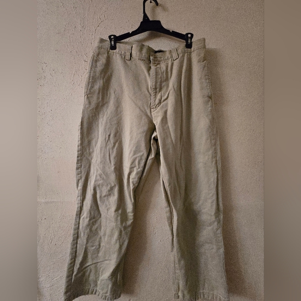 Eddie Bauer Men's Khaki Chinos With Flannel Lining